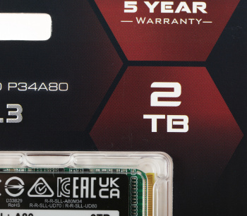 Накопитель SSD Silicon Power PCIe 3.0 x4 2TB SP002TBP34A80M28