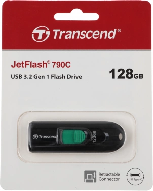 Флеш Диск Transcend 128Gb Jetflash Type-C 790С