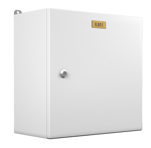 Шкаф электротехнический Elbox EMW-800.600.300-1-IP66 одноствор. настенный 800мм 600мм 300мм 285мм IP66 несъемн.бок.пан. 150кг серый