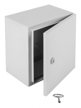 Шкаф электротехнический Elbox EMW-800.600.300-1-IP66 одноствор. настенный 800мм 600мм 300мм 285мм IP66 несъемн.бок.пан. 150кг серый
