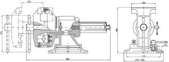 Тиски Зубр  Эксперт-3D