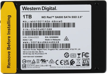 Накопитель SSD WD SATA-III 1TB WDS100T1R0A