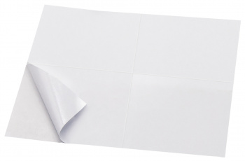 Этикетки Buro A4 105x148мм 4шт на листе/100л./белый матовое самоклей. универсальная