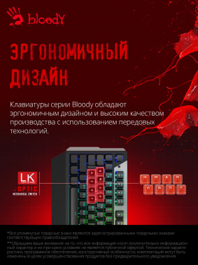 Клавиатура A4Tech Bloody B865N