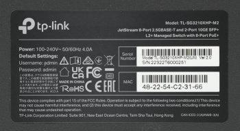 Коммутатор TP-Link  SG3210XHP-M2
