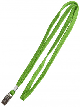 Держатель для бейджа Silwerhof 45см клип текстиль зеленый (упак.:10шт)
