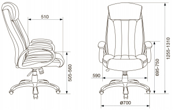 Кресло руководителя Бюрократ  T-9922N