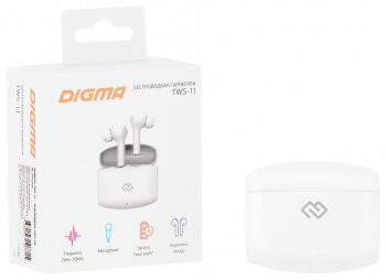 Гарнитура внутриканальные Digma TWS-11