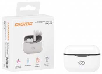 Гарнитура внутриканальные Digma TWS-14