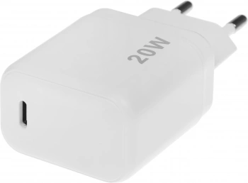 Сетевое зар./устр. BoraSCO 20W 3A (PD) USB Type-C универсальное белый (50635)