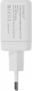 Сетевое зар./устр. BoraSCO 20W 3A (PD) USB Type-C универсальное белый (50635)
