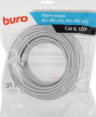 Патч-корд Buro UTP-6-20M-G