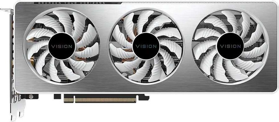 Видеокарта Gigabyte PCI-E 4.0 GV-N306TVISION OC-8GD 2.0 LHR NVIDIA GeForce RTX 3060Ti 8192Mb 256 GDDR6 1755/14000 HDMIx2 DPx2 HDCP Ret