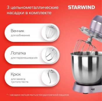 Миксер планетарный Starwind SPM6162