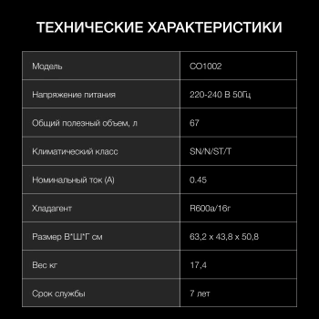 Холодильник Hyundai CO1002