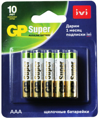 Батарея GP Super Alkaline 24A/IVI-2CR10