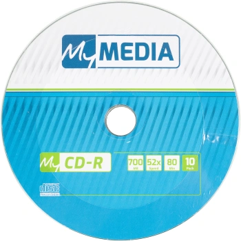 Диск CD-R MyMedia 700Mb 52x Pack wrap (10шт) (69204)