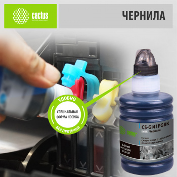 Чернила Cactus CS-GI41PGBK GI-41 PGBK