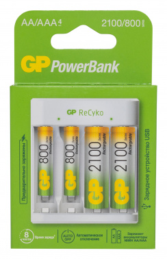 Аккумулятор + зарядное устройство GP Recyko E411210