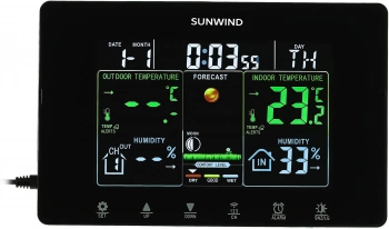 Погодная станция SunWind SW-WSH160-COLOR