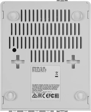 Коммутатор MikroTik CRS106-1C-5S (L2) 1xКомбо(1000BASE-T/SFP) 5SFP управляемый