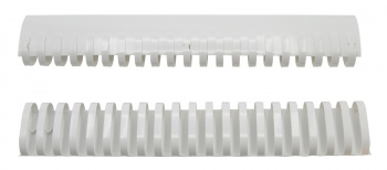 Пружины для переплета пластиковые Silwerhof d=38мм 281-340лист A4 белый (50шт)