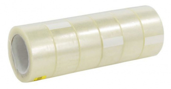 Клейкая лента упаковочная Buro прозрачная шир.48мм дл.66м полипропилен