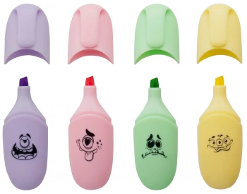 Набор текстовыделителей Silwerhof  Monster Pastel