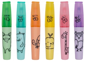 Набор текстовыделителей Silwerhof  Happy Zoo