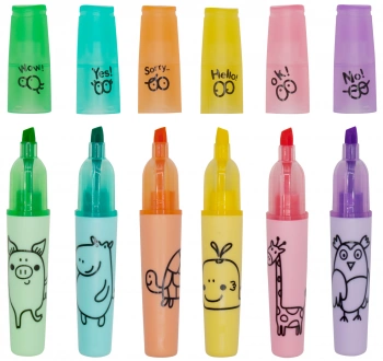 Набор текстовыделителей Silwerhof  Happy Zoo