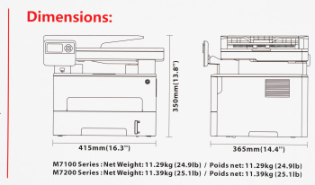 МФУ лазерный Pantum M7102DN