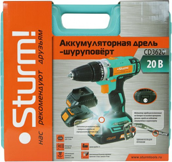 Дрель-шуруповерт Sturm! CD3620