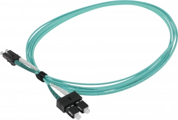 Патч-корд Corning F055702T5Z20002M 2x50/125 OM3 LC дуплекс-SC дуплекс 2м LSZH аквамарин