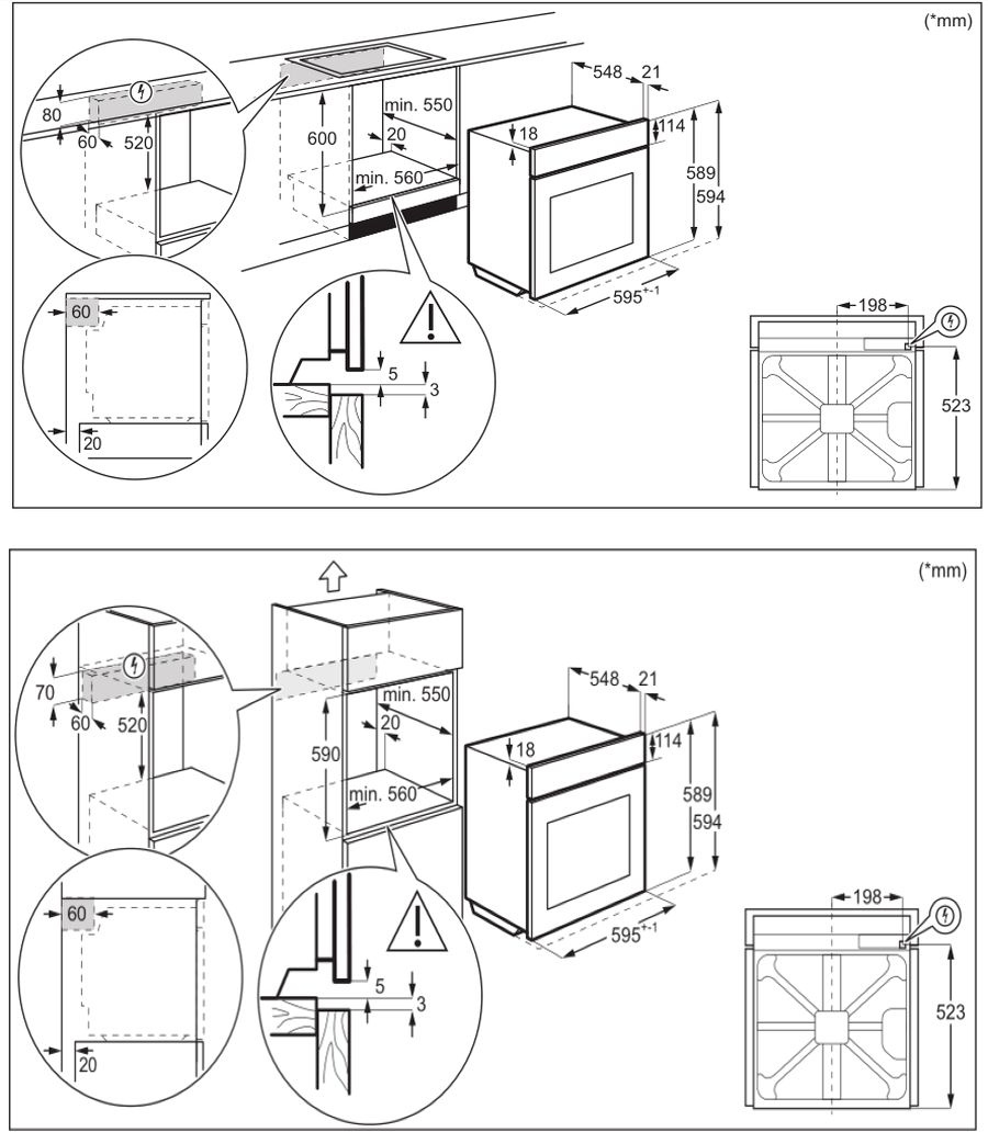 Электрический духовой шкаф zanussi opzb4310x