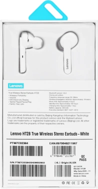 Гарнитура внутриканальные Lenovo HT28