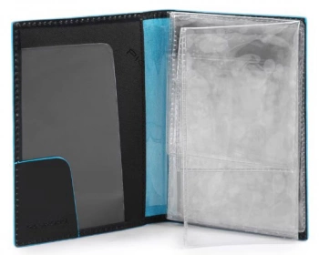 Обложка для документов Piquadro Blue Square PP5256B2/N черный натур.кожа