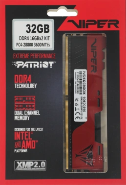 Память DDR4 2x16Gb 3600MHz Patriot  PVE2432G360C0K
