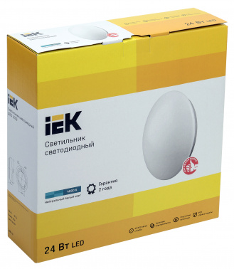 Светильник IEK 24Вт 4000K белый (LDPB0-1003-24-4000-K01)