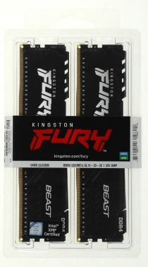 Память DDR4 2x32Gb 3200MHz Kingston  KF432C16BBK2/64