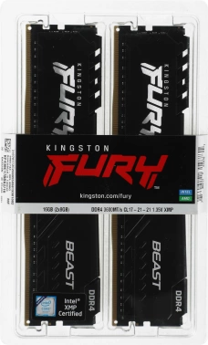 Память DDR4 2x8Gb 3600MHz Kingston  KF436C17BBK2/16
