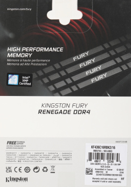 Память DDR4 2x8GB 3600MHz Kingston  KF436C16RBK2/16