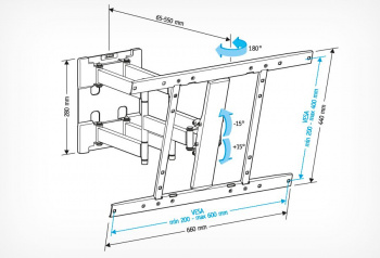 Кронштейн для телевизора Holder LCD-SU6602-B