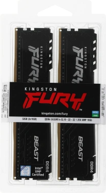 Память DDR4 2x16Gb 3600MHz Kingston  KF436C18BBK2/32