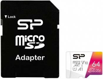 Флеш карта microSDXC 64GB Silicon Power  SP064GBSTXBV1V20SP
