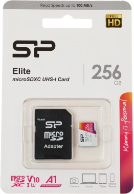 Флеш карта microSDXC 256GB Silicon Power  SP256GBSTXBV1V20SP