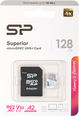 Флеш карта microSDXC 128GB Silicon Power  SP128GBSTXDA2V20SP