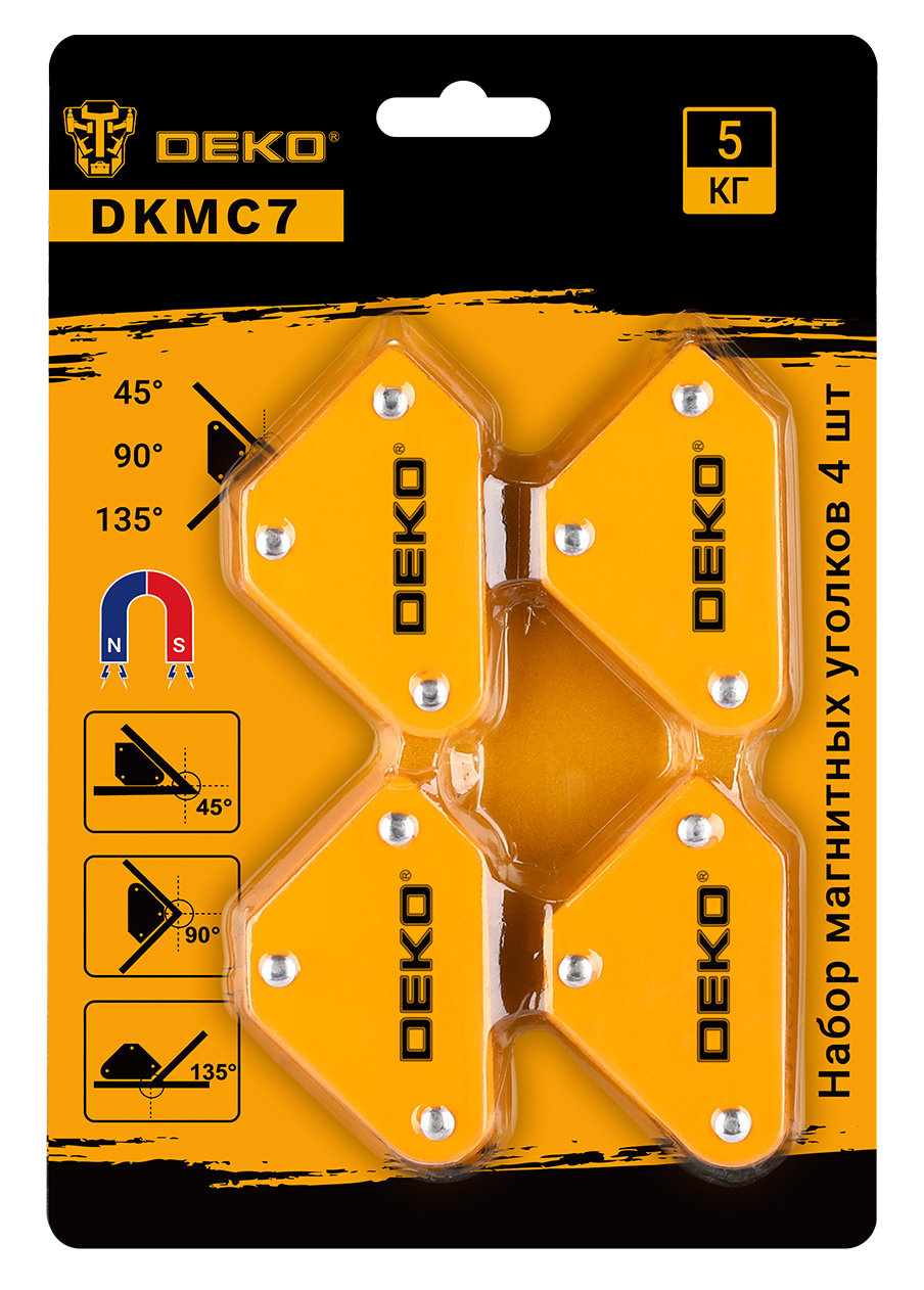 Магнитный угольник Deko DKMC7 420гр (065-0646)