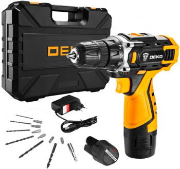 Дрель-шуруповерт Deko DKCD12FU-Li SET3