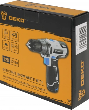 Дрель-шуруповерт Deko GCD12DU3 SNOW WHITE SET1