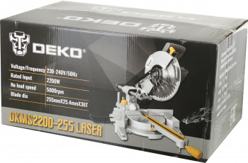 Торцовочная пила Deko DKMS2200-255 Laser